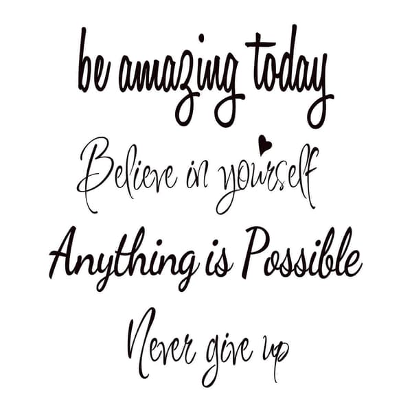\"be amazing today\" Sovrum Citat Dekorationer Väggord Dekaler Citat för Hem Väggdekaler Barnrumsinredning