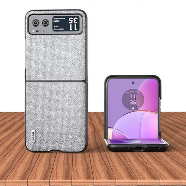 Til Motorola Razr 40 5G Telefon Cover (Sølv)