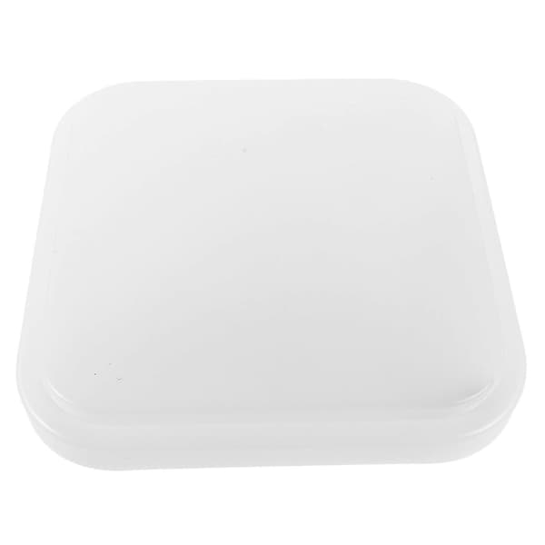 Firkantet Lysafdækning Til Loftlampe Moderne Plastik Lampeskærm Hvid 22.00X22.00X4.00CM Blød Belysning 1 Sæt