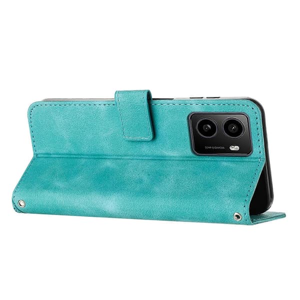 Fantasy Triangel Läder Telefonfodral med Långt Snöre för HMD Pulse Pro (Grön)