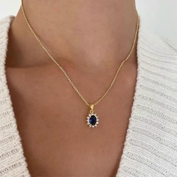 Retro sol halskæde personlighed ins stil legering diamant sol halskæde kvinder, sæt med 3 stk