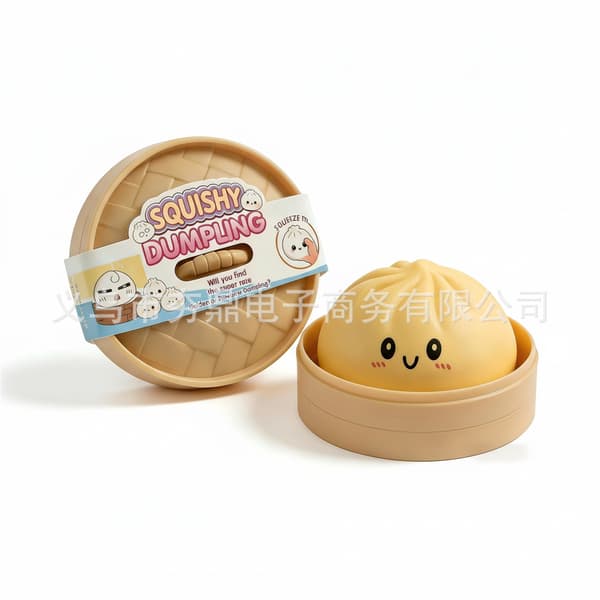 Dumpling Squishy - Blinkende dumplings, dumpling klemmer blinker, lindrer angst, blød klemt dej reducerer stress. Stil 5 Style 15