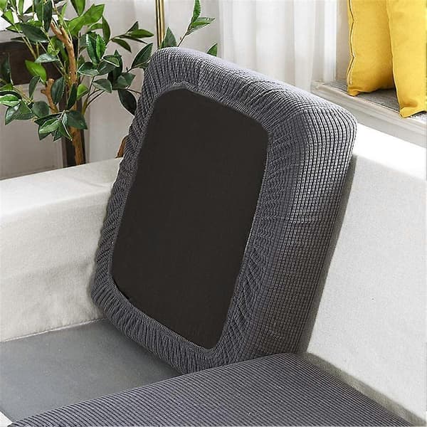 65-95 cm sofapute trekk, stretch seteputebeskytter, elastisk putetrekk, slipcover trekk (grå, 1-seter)