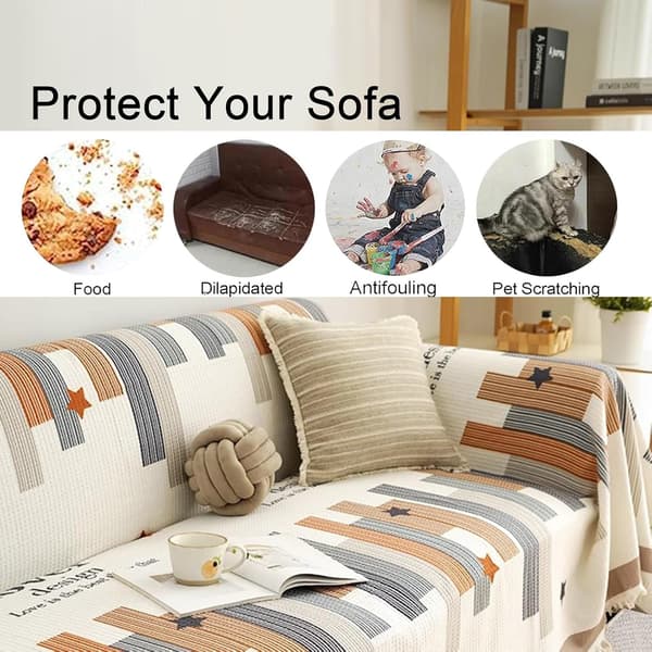 Vaffel sofa håndklædebetræk sofa håndklæde