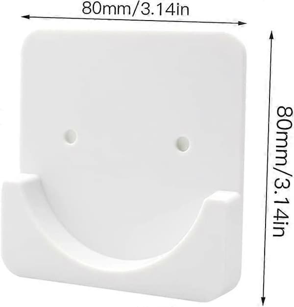2 kpl Itsekiinnittyvä verhotangon pidike verhotangon pohja (valkoinen) 8 cm