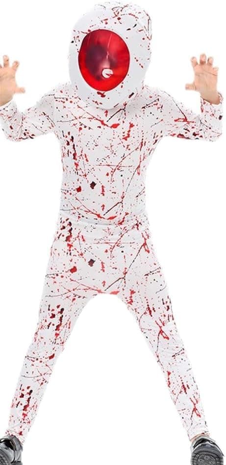 Halloween cosplay djävulsögon jumpsuit kostym-393