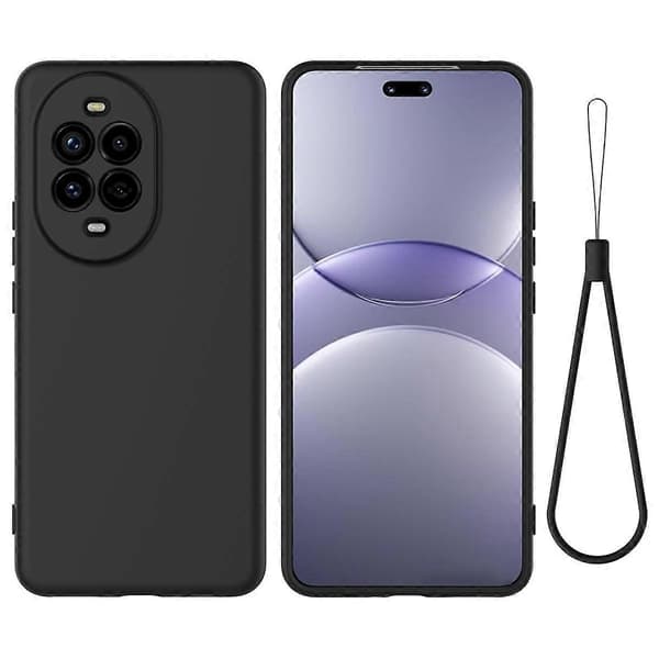 Flytande silikon mobilskal baksida med handledsrem för Huawei nova 14 5G
