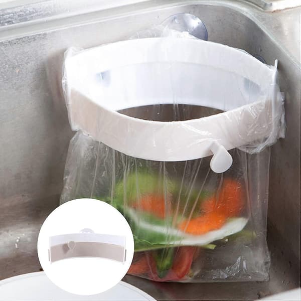 Hörn diskho 2st Vikbar Diskho Skräpställ Skräppåsehållare med Sugpropp Köksskräpfäste Plast