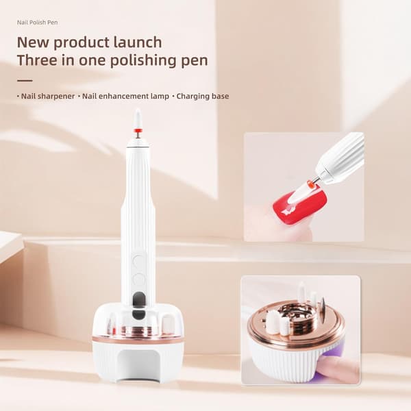 Bärbar nagellacksremover (vit)