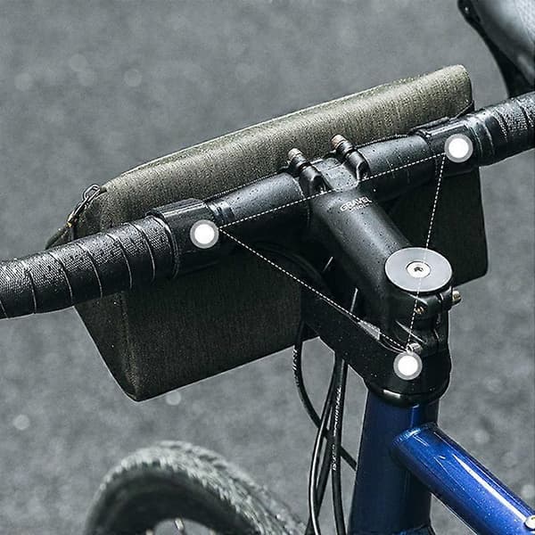 ROCKBROS 1.3L Triangulär Cykel Frambalk Väska Polyester Cykelförvaringsväska - Gul (Gul)