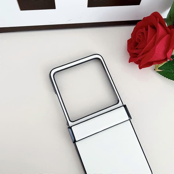Motorola Razr 40 Ultra Solid Lærtekstur Tre-delt Telefondeksel (Blå)
