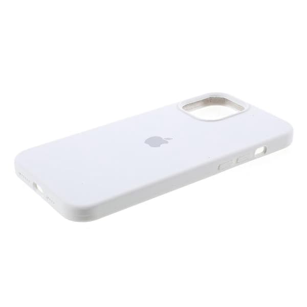 Silkeblødt Solidt Silikone Cover til iPhone 12 Mini (Hvid)