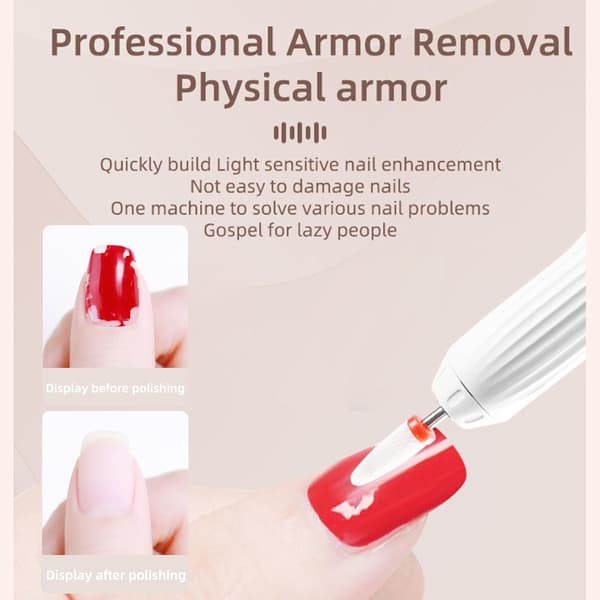 Bärbar nagellacksremover (vit)