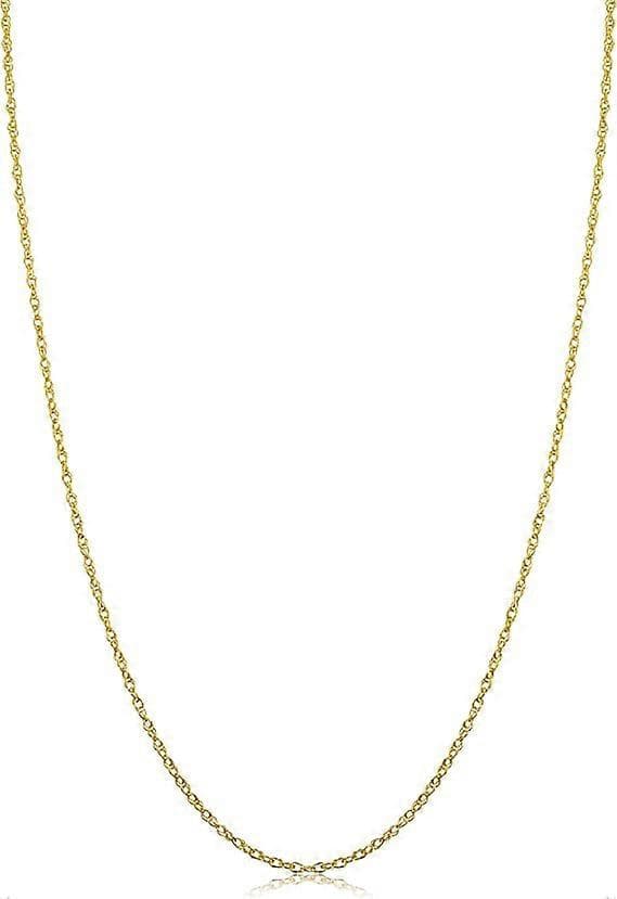 Halsband med repkedja för kvinnor, guldfärg (kopparguldpläterad färg)