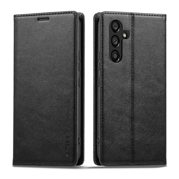 LC.IMEEKE til Samsung Galaxy S24 Mobiltelefon Etui Magnetisk RFID Blokerende Telefon Wallet Etui - Sort (Sort)
