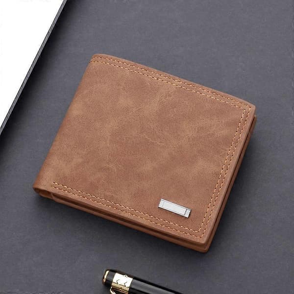 Pung Pengepose Retro Læder Kort Pung Multi-Kort Møntpung Små Clutch Punge (Farve : Kaffe), 9,5*11,5cm