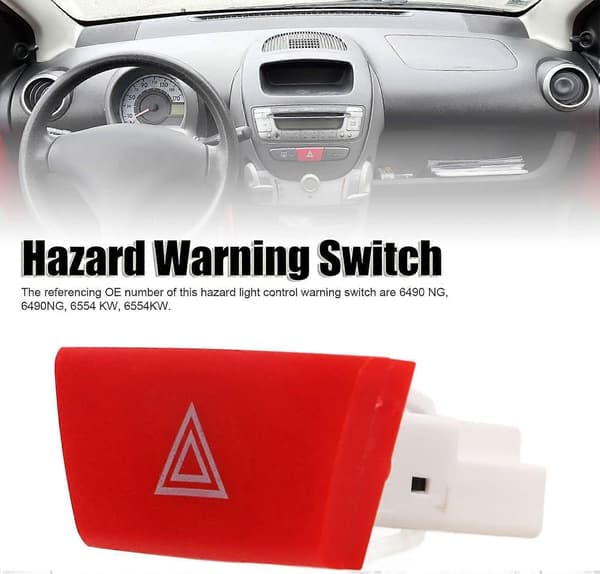 Havariblinklyskontaktstyreenhed 6490NG til C1 107 Aygo 6490.NG