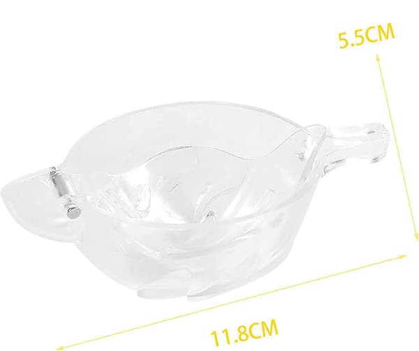 2 st Manuella Citronpressar, Transparent Citronpress