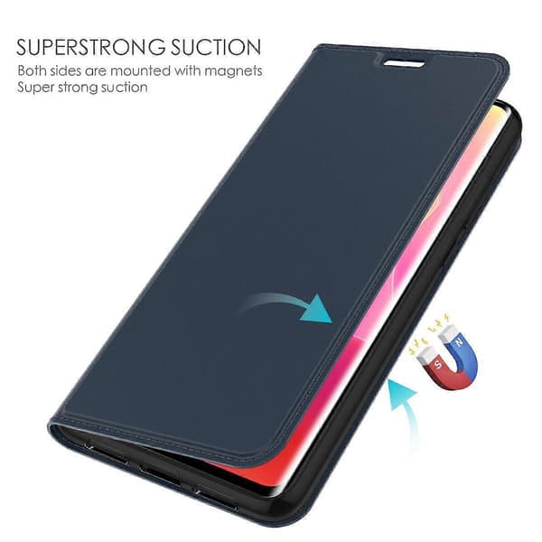 For OnePlus Nord 5 5G Deksel PU Lær Telefondeksel med Kortholder Stativ (Blå)