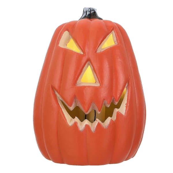 Gresskarlysdekorasjon Halloweenfeststemning Festlig dekor oransje 1 stk