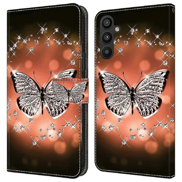 Galaxy A34 5G -puhelinkotelo (kristalli perhonen)