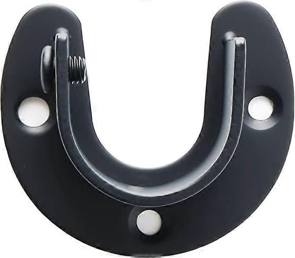 Gardinstangsstøtte U-formede sokler Garderobestangsstøtte 25 mm ende, 4 stk.