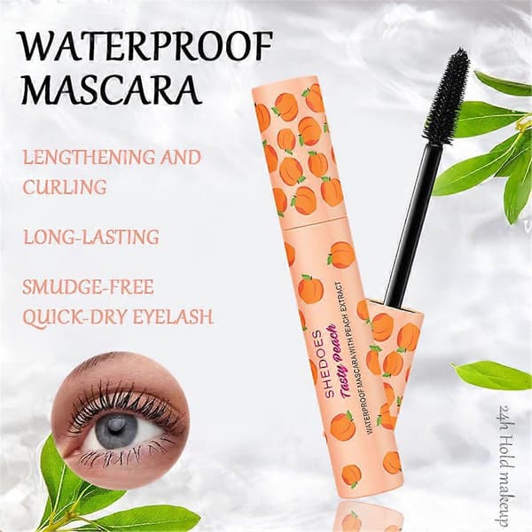Mascara Sort Vippebørste 3D Silke Tyk Krøllende Forlængende Øjenvipper