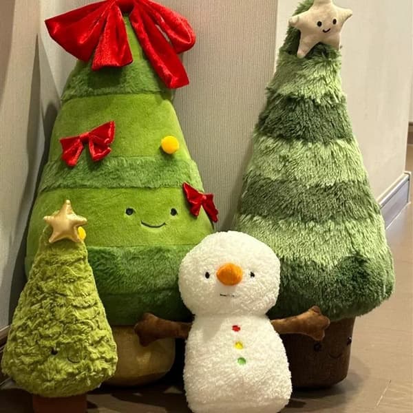 Julepynt, figurer, pepperkakemann, snømann, juletre, krans, plysjstoffdyrpynt, anheng, gaver E 30CM