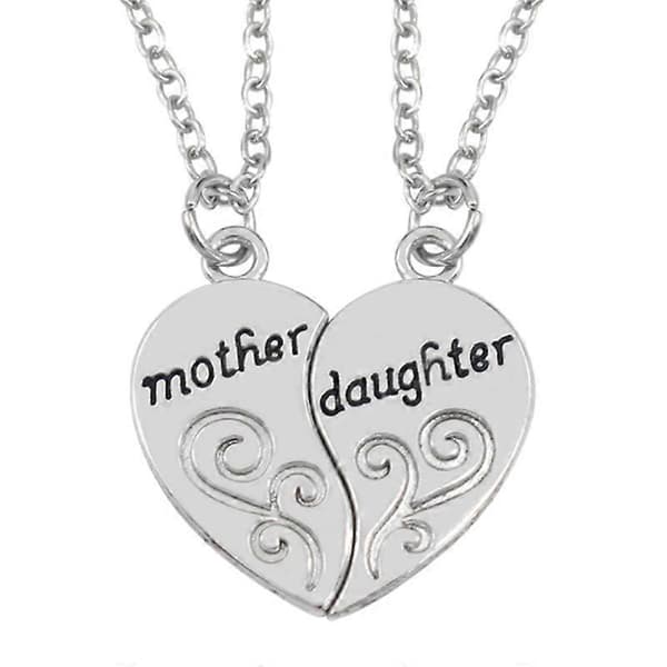 Mamma Dotter Hjärthalsband Mors Dag Present Till Mamma Present