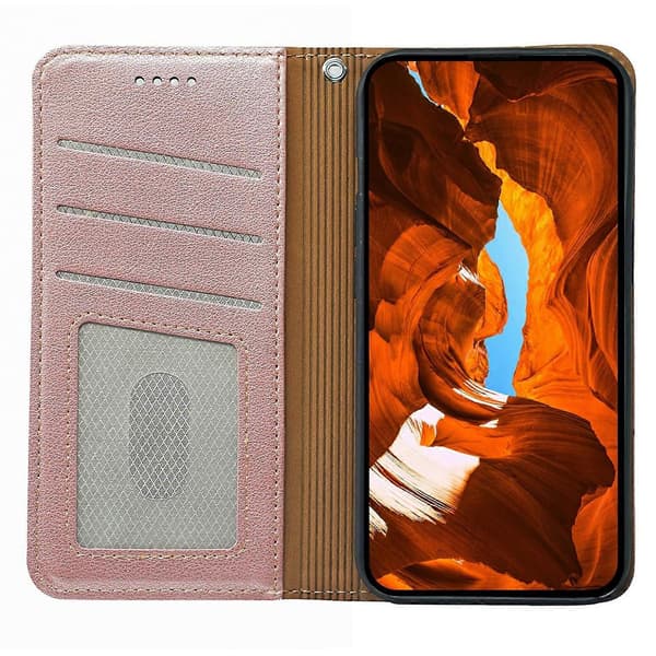 För iPhone 17 Air Telefonfodral Plånboksstil RFID-blockerande Läder Telefonskyddsfodral Stark Magnetisk Stängning