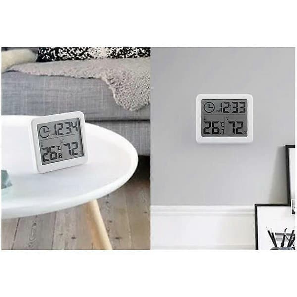 Smart Home Elektronisk Digital Hygrometer Hvid, 81*71*10mm, 1 stk