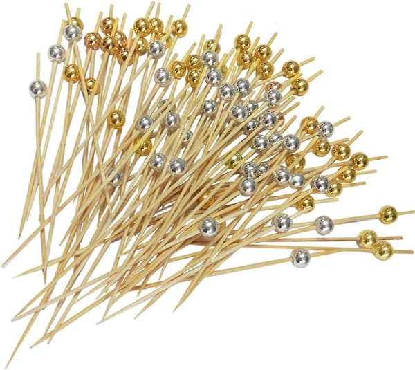 Cocktailpinner, trepinner, fingermatpinner, trepinner, partypinner 12 CM 200 stk