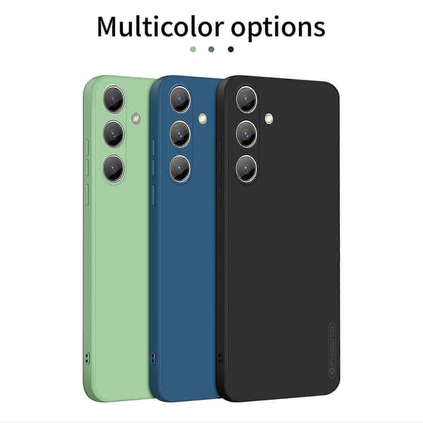 PINWUYO JK Touch flydende silikone TPU-telefoncover til Samsung Galaxy S25 - Sort (Sort)