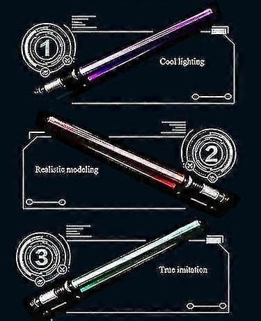 Laser Svärd Ljussabel Dubbelsvärd Katana Gåva Till Pojke