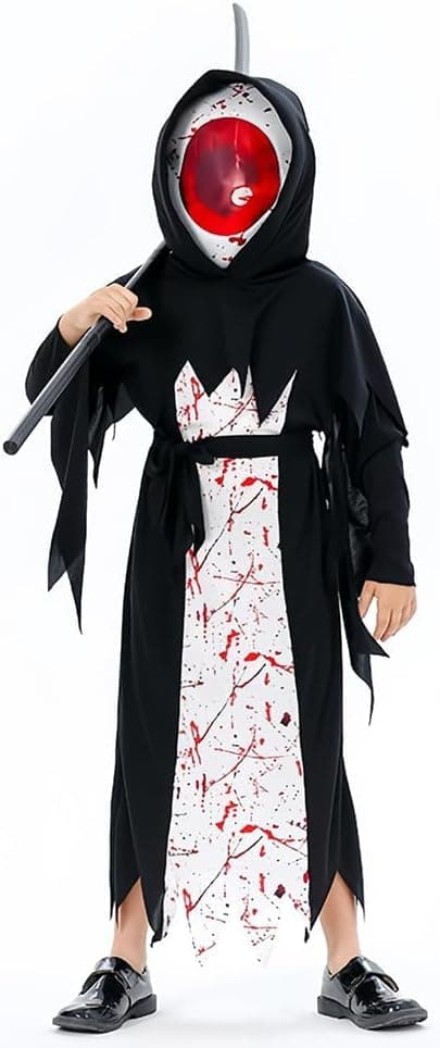 Halloween cosplay djævleøje jumpsuit kostume-389