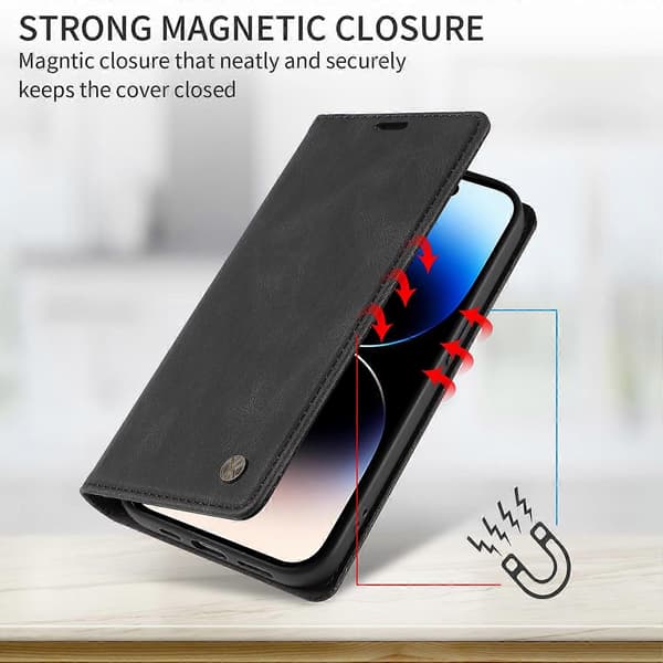 Læderetui til Samsung Galaxy S25 FE YIKATU YK-004 Touch Wallet-telefonetui