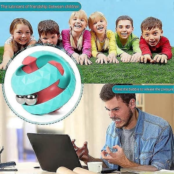 Terningperle Orbit Kugle Labyrint Kugle Fidget Håndspinner Sensorisk Legetøj Angstlindring og Stresslindring Fingerspids Gyro Legetøj Pædagogiske Puslespil til Inter