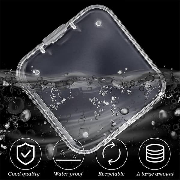 Puder Puder Klar Plast Förvaringslåda 3 Modeller 4 Delar