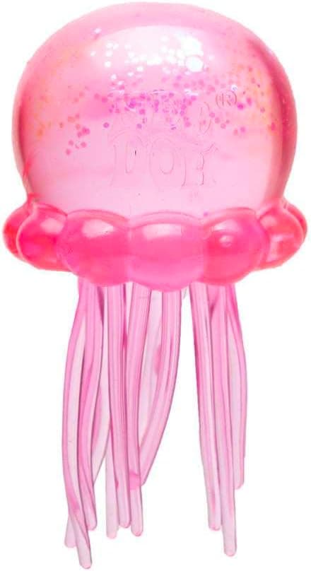 2026 newNeeDoh Jellyfish Jelly Squish Stress Fidget Sensorisk Klemmelegetøj til Børn Voksne, Ny model Blue 2pcs