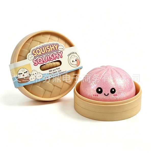 Dumpling Squishy -2026 Blinkende dumplings, dumpling klemme blinker, lindrer angst, blød klemt dej reducerer stress. Stil 10 Style 40