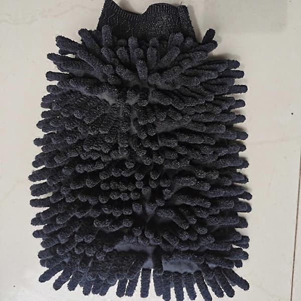 3 stk. Mikrofiber Vaskehandsker i Premium Ultra Absorberende Dobbeltsidet Chenille, Bilvaskehandsker til Professionel Bilpleje, Mikrofiber Vaskehandsker til C