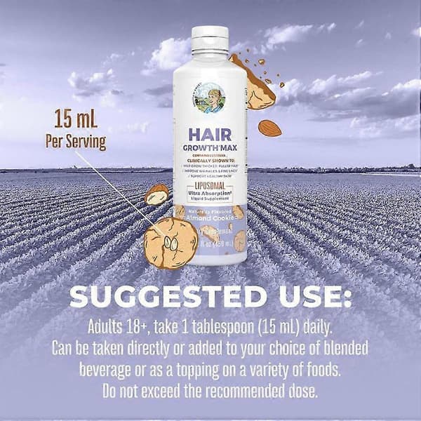 Mary Ruth's Liposomal Hair Growth Max med Lustriva