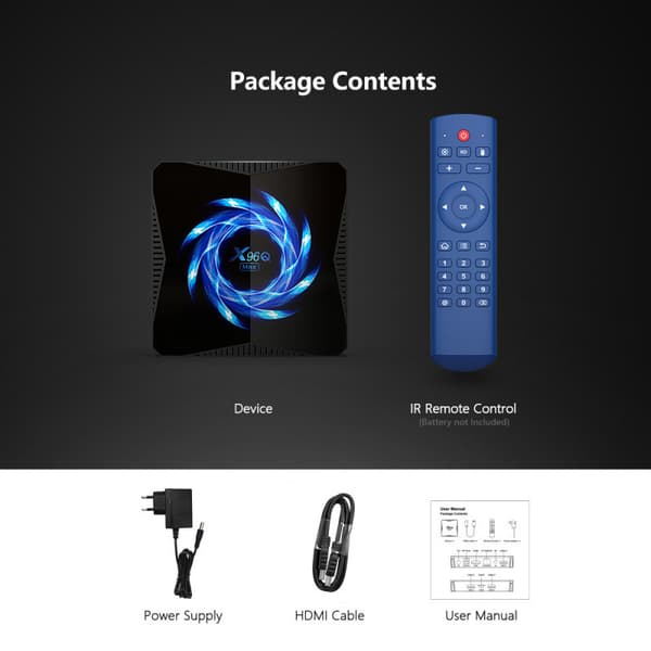X96QMax Allwinner H616 Set-Top Boks (4+32GB)