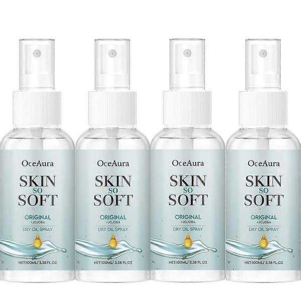 Skin So Soft Original Tørr Olje Anti Myggspray Ny (4 stk)