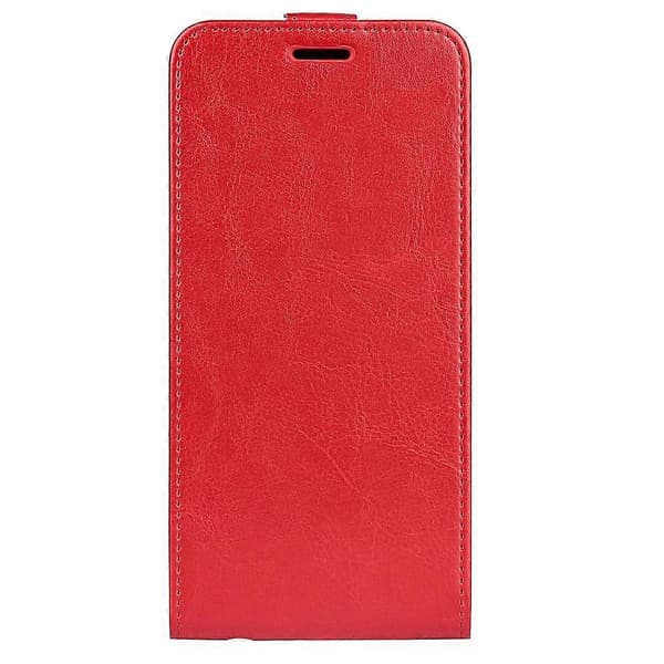 För HMD Skyline Telefonfodral med Kortfack Vertikalt Flip Läder Telefonfodral - Röd (Röd)