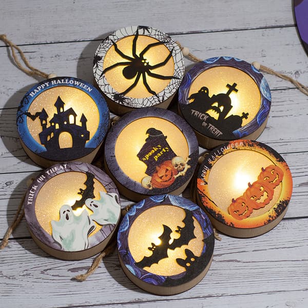 Halloween glødende gresskarlykt-269