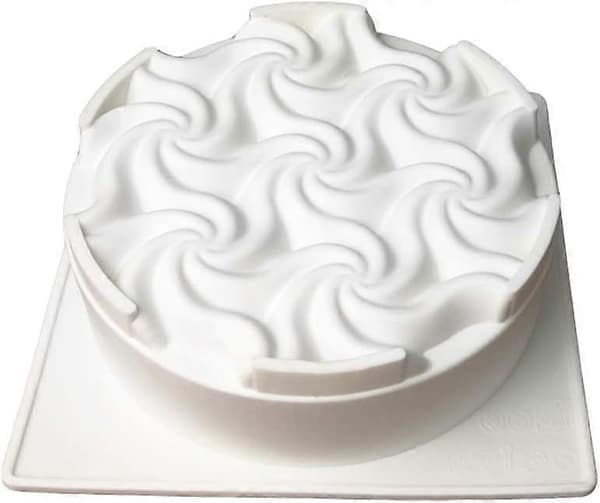 En Form Stor Bakform i Silikon för Gelé, Moussetårta, 3D Spiralformad Silikon Nonstick