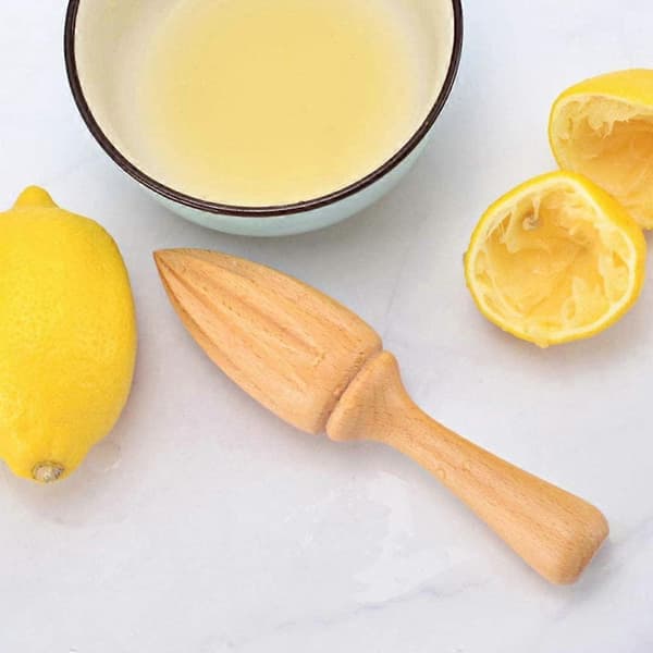 Citronpresser i træ til citrusfrugter
