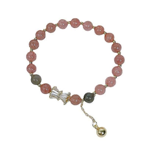 Små, smukke talje Håndlavede Krystal Jade Perle Elastiske Armbånd