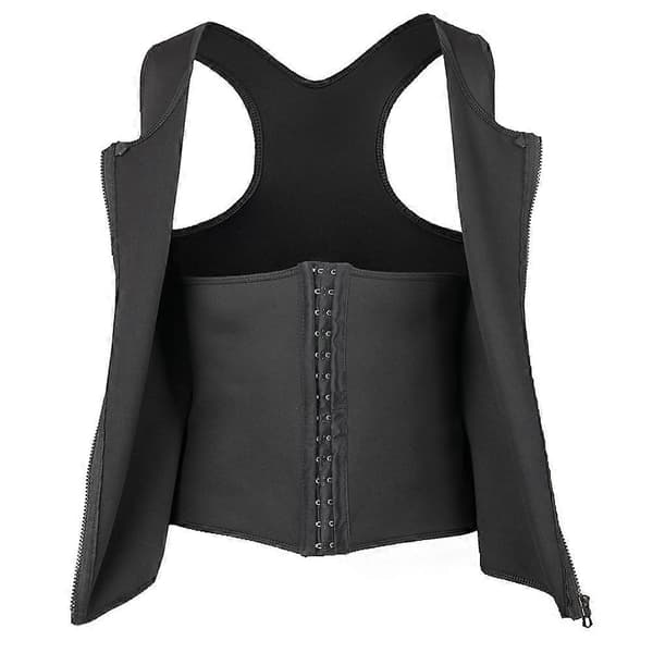 8815 Kompressionströja för män för bantning bastu sweatshirt shaper underkläder för magbantning (S)